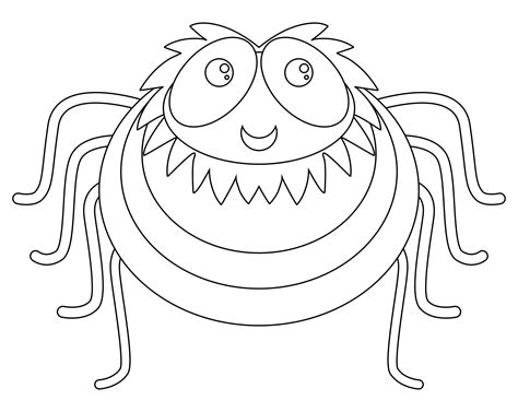 Free Printable Halloween Spider Coloring Pages